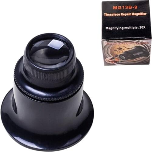 Jewelry Making Tools Portable Jewelry Loupe Magnifying Glass 3X/5X/10X /15X /20X Portable Monocular Magnifier Watch Lens