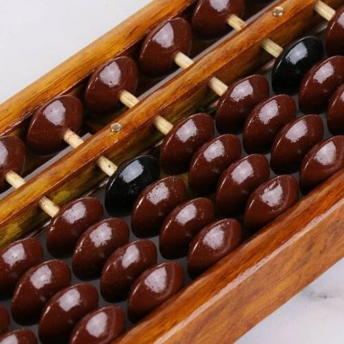 YYDS Portable Chinese 13 Digits Column Abacus Arithmetic Soroban Calculating Counting Math Learning Tool School Office Use