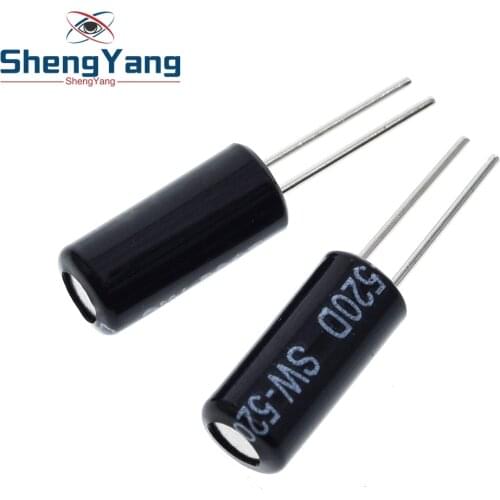 ShengYang 10pcs SW-520D Highly Sensitive SW-520D Metal Ball Angle Tilt Shaking Switch Vibration switch For arduino
