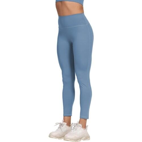 Sport Yoga Leggings Women Solid Color High Waist Workout Yoga Pants For Women Breathable Sweat Training Pants Sports Wear