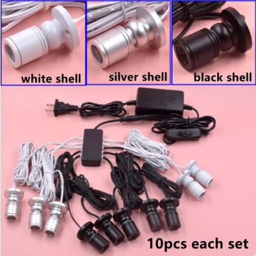 Mini LED Spotlight Wine Cabinet Light Kitchen Puck Lighting for jewelry showcase spot lights