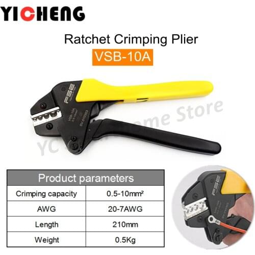 Labor-saving crimping pliers, ratcheting cold crimping pliers, bare terminal (standard) fast terminal pliers