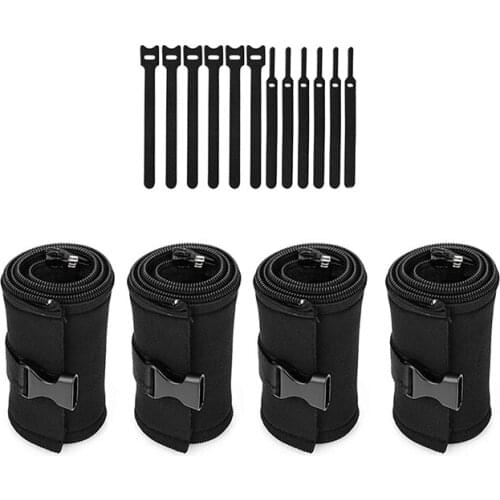 Cable Management Sleeves Cable Tidy Sleeve Zip and Buckle 20 Inch PC Cable Management Organizers Kit with Cable Straps