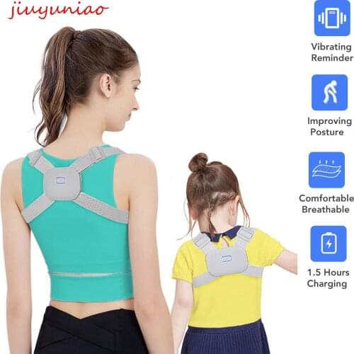 Intelligent Posture Corrector Back Posture Trainer Clavicle Spine Shoulder Correction Smart Tips Adjustable Length Back Support