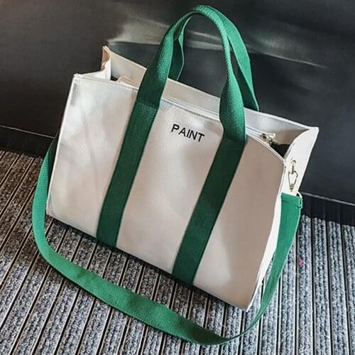 Womens Single Canves Shoulder Bag Oblique Baizaisen Travel Handbags Large-capacity shoulder portable female cloth bag B41-99