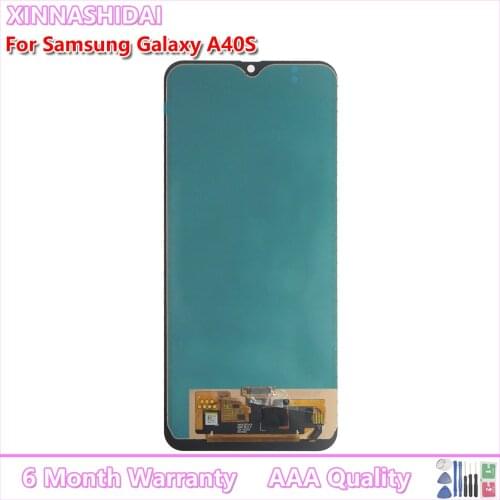 For Samsung Galaxy A40S A407 LCD Screen Display with Touch Digitizer Assembly Replacement with Fingerprint 100% Tested