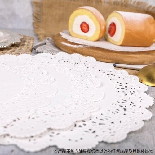 300Pc 5.5/6.5/8.5inch White Eco-Friendly Cute Round Lace Paper Doilies Craft Cake Placemat For Wedding Birthday Party Decoration