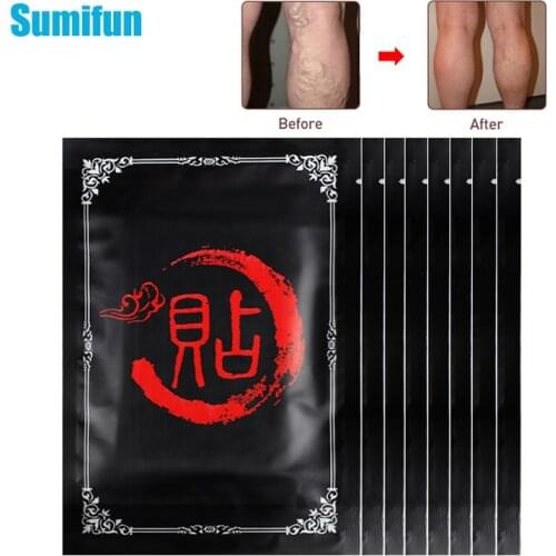 8pc Chinese Varicose Veins Plaster Vasculitis Phlebitis Spider Leg Skin Care Treatment Herb Medical Patch Angiitis Removal Patch