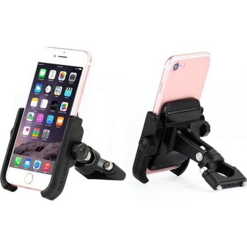 Aluminum Alloy Motorcycle Bicycle Phone Mount Holder Support Moto Holder Universal Fit 4-6 inch Phone GPS Handlebar Holder