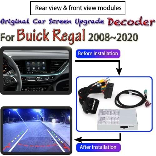 For Buick Regal CXL Turbo GS 2008~2017 Rear Camera Module Adapter Reversing View Parking Original Car Screen Upgrade CAM Decoder