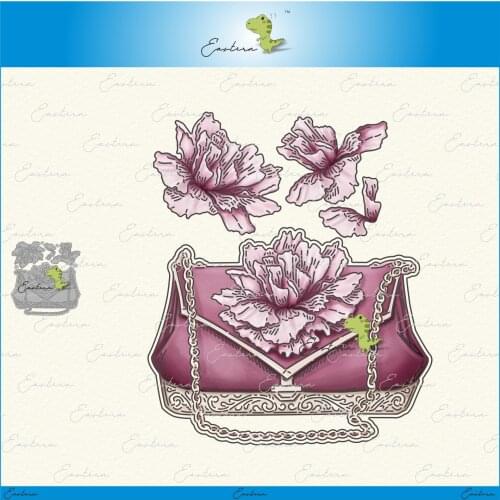 Carnation handbag Cutting Dies 2020 new dies DIY dies Scrapbooking Paper Making Craft die Matching color paper dies Metal mould