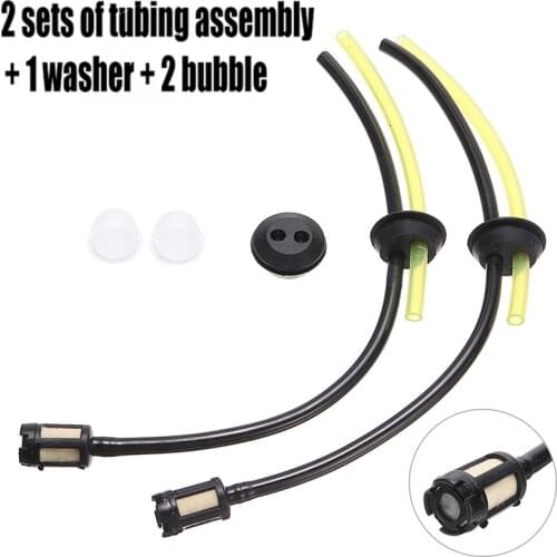 2 Set 139/140/GX35 Petrol Strimmer Fuel Hose With Tank Strainer assy & Grommet For Brushcutter Trimmer Garden Tool Parts