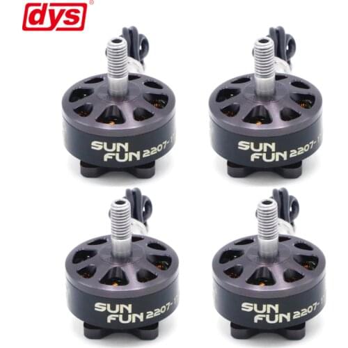 4PCS/LOT DYS SUN FUN 2207 1750KV 2450KV 2750KV CW Thread FPV Racing Brushless Motor For RC Drone Quadcopter Spare Parts