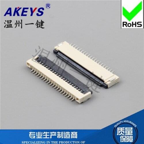 10pcs FFC/FPC flat cable socket Spacing 1.0MM Clamshell bottom connection Flexible flat cable 20PF