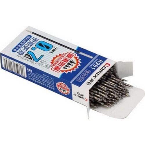 100pcs/lot premium 0.7mm ballpoint pen refill suitable for retractable pen blue ink high quality excellent writing Comix R991