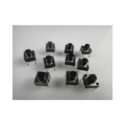 100pcs Tactile Push Button Switch 12x12x6mm 12x12x6