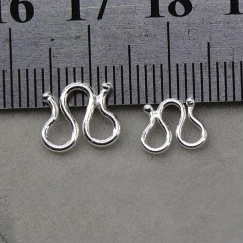 5pcs 925 Sterling Silver Lobster Claw Clasps Hooks for Necklace End Connectors DIY Jewelry Making Supplies Z1189