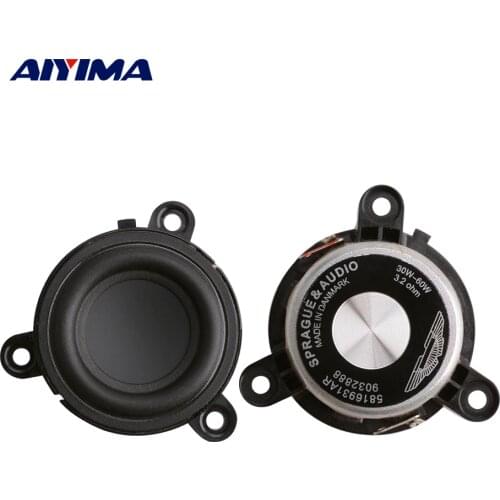 AIYIMA 2Pcs 1.75 Inch Midrange Speaker Rubber Side DIY Portable Audio Sound Speaker 4 Ohm 60W Loudspeaker Home Theater