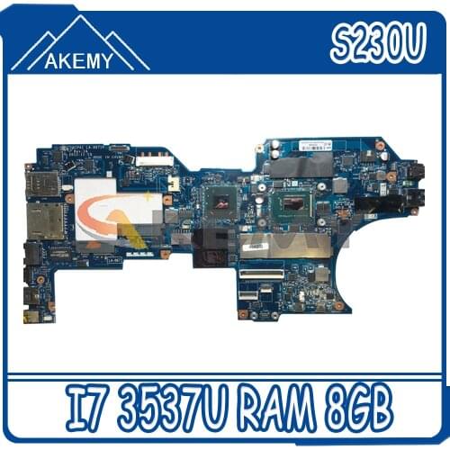 Akemy QIPA1 LA-8671P For Lenovo ThinkPad S230U Twist Notebook Motherboard FRU 04X0734 04X0600 CPU I7 3537U RAM 8GB 100% Test