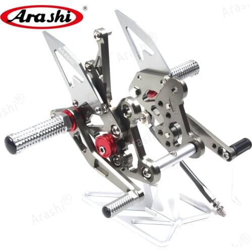 Arashi For SUZUKI GSXS750Z 2015 - 2019 Adjustable Rearset CNC Footrests GSXS Z 750 GSXSZ750 GSXS750 GSX-S750 2016 2017 2018 2019