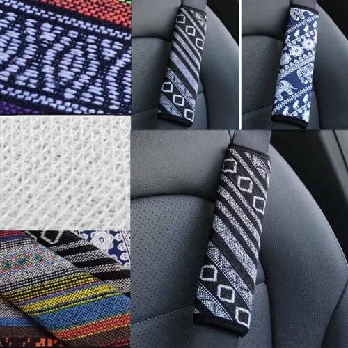Car Accessories Elastic Car Styling Ethnic Style Car Steering Wheel Cover Linen Universal