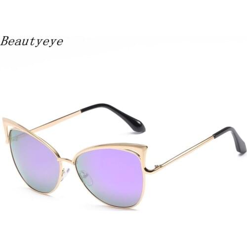 Beautyeye 2018 New For Cat Eye Brand Designer Men and Women Sunglasses European And American Fashion Personalities De Sol Uv400
