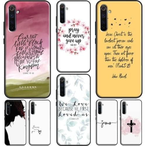 Christian Jesus Gods Love Case For OnePlus 8T 7T Nord 9R 7 8 9 Pro Cover For Realme GT Neo Q3 7 i 6 8 Pro C3 C21 C15