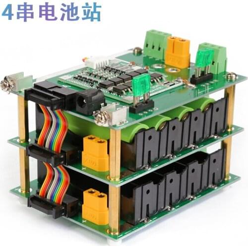 Diy 16.8v Welding-free 4 Series 18650 Lithium Battery Management System Bms Battery Box