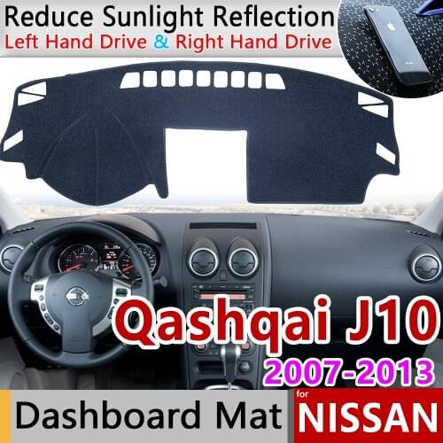 For Nissan Qashqai J10 2007 2008 2009 2010 2011 2012 2013 Anti-Slip Mat Dashboard Cover Pad Sunshade Dashmat Carpet Accessories