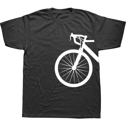Mountain Bike Heartbeat Funny Biker T Shirt Oversized Custom Short Sleeve Mens Bicycle Cycling T-shirt Fashion Cotton Top Tees