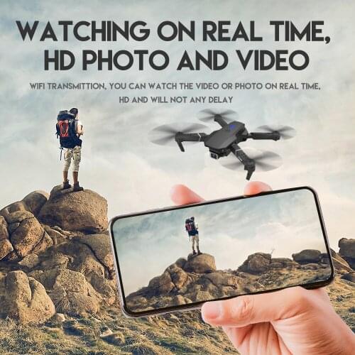 2021 New Quadcopter WIFI FPV Drone With Wide Angle HD 4K 1080P Camera Height Hold RC Foldable Quadcopter Dron Gift Toy