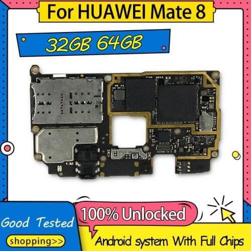 For Huawei Mate 8 motherboard NXT-L29A-32G-3G NXT-L29A-64G-4G NXT-DL00-32G-3G NXT-AL10-64G-4G NXT-AL10-32G-3G MB With Full Chips