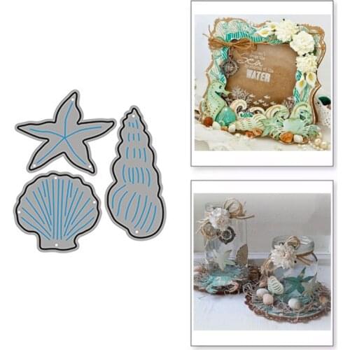 Shell Starfish Metal Cutting Dies New Dies Scrapbooking Handmade Tools Mold Cut Stencil DIY Card Make Mould Model Craft New 2021