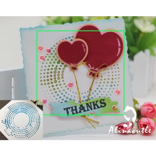 METAL CUTTING DIES cut die alinacraft round dot circle stitch background Scrapbook paper craft album card punch art cutter die