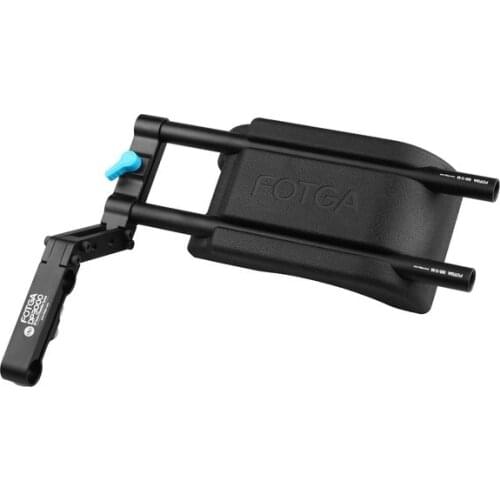 FOTGA DP3000 DSLR Shoulder Support Pad Z-Shape Offset Riser Clamp Mount for 15mm Rod DSLR Rig