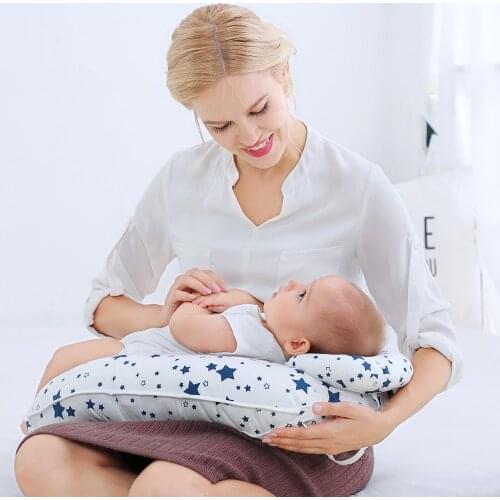 Baby Breastfeeding Pillow Head Positioner Adjustable Nursing Pillow Newborn U Shaped Lounger Infant Feeding Waist Cushion