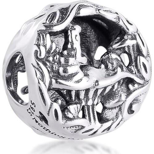 Cat & Absolem Caterpillar Charms 925 Sterling Silver Beads for Jewelry Making Fits Pandora Bracelet DIY Kralen 2021 Spring New