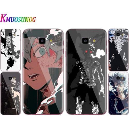 Transparent Cover Anime Black Clover For Samsung Galaxy J8 J7 J6 J5 J4 J3 J2 Duo Prime Plus Core 2018 Phone Case