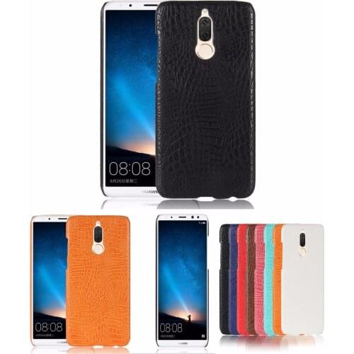 For Huawei Maimang 6 Luxury Crocodile Skin Back Phone Case For Huawei Mate 10 Lite/Nova 2i /Honor 9i (5.9") Pu Leather Back Case