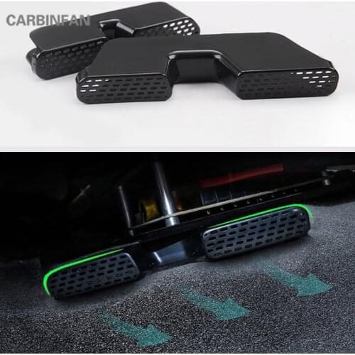 Seat AC Heat Floor Air Conditioner Duct Vent Outlet Grille Cover 2pcs/set For Honda FIT GK5 2014 2015 2016 2017 2018 C1280