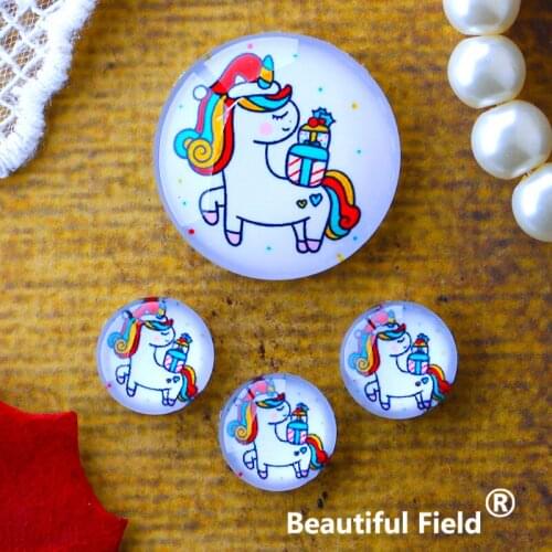 12mm 25mm 14mm 16mm 18mm 20mm Photo Glass Cabochons Round Cameo Set Handmade Settings 30mm Unicorn AU11852222