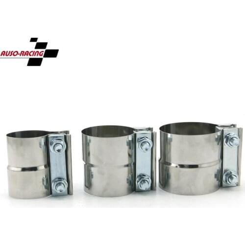 Universal 2.0" 2.5" 2.9" Exhaust Tube Pipe Connector Joint Sleeve Clamp Connector