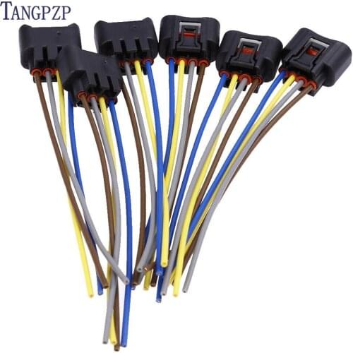 Pack of 6 Ignition Coil Plug Connector Harness 4-way For TOYOTA YARIS Lexus 90980-11885