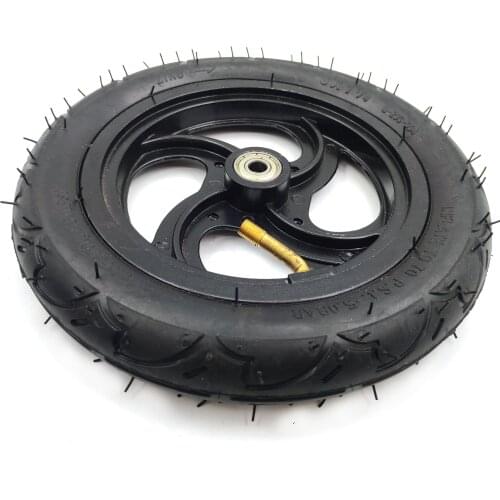 Free shipping 8 inch air wheel with Aluminium Alloy Hub For Kickscooter Scooter 8x1 1/4 32mm Width Inflated Tube Wheel