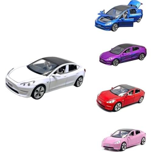 1:32 Alloy Car Model Sound Light Pull Back Toy Car for Boys Gift Decoration