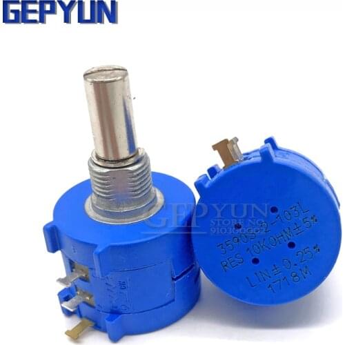 1PCS 3590S series resistance 1K 2K 5K 10K 20K 50K 100K ohm Potentiometer Adjustable Resistor 3590 102 202 502 103 3590S-2 Gepyun