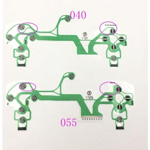 10PCS V4 V5 Conductive Sheet Film Internal For PS4 Slim Pro Controller For Dualshock 4 040 055 Ribbon Flex Film Cable