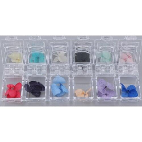 12 jars charming 3d nail art stickers, professional nail salon/studio supplies dried flowers, 12 differ colors, 1 color per box