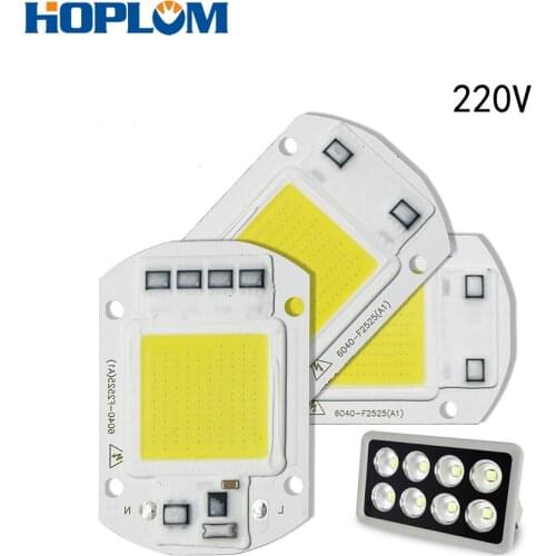 20W 30W 50W LED COB Chip Bulb Input Integrated Floodlight 220V Smart IC Bulb Lamp Beads DIY Lighting