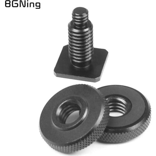 BGNing 3/8" to 1/4" Inch Adapter Screws Nut Mount Tripod DSLR Rig Cage Flash MIC Holder with Phone Clip for Gopro Action Cameras
